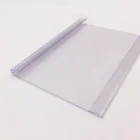 Hiplastics manufacture custom curved price holder clear plastic shelf talker for freezer