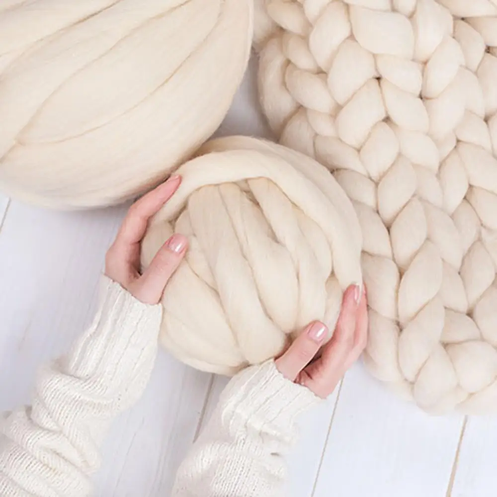 Giant Super Chunky Merino Wool Yarn 