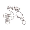 Interesting brain teaser wire metal puzzle game twisted metal puzzles