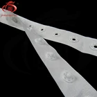 Wholesale plastic snap button nylpn tape White color snap button tape