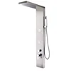 hot selling thermostatic solids surface stone square jets shower massage panel bathroom faucet wall mount thermostatic