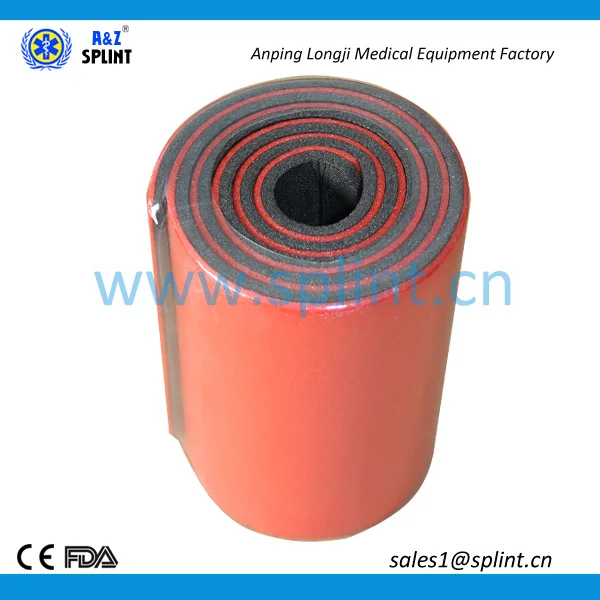 moldable aluminum padded fixture splint for immobilize injuried