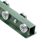 40mm wheel interlaced type roller skate wheel rail conveyor