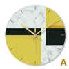 Preciser Silent Quartz Digital Hanging Brief Glass Decorative Wall Clocks for Living Room
