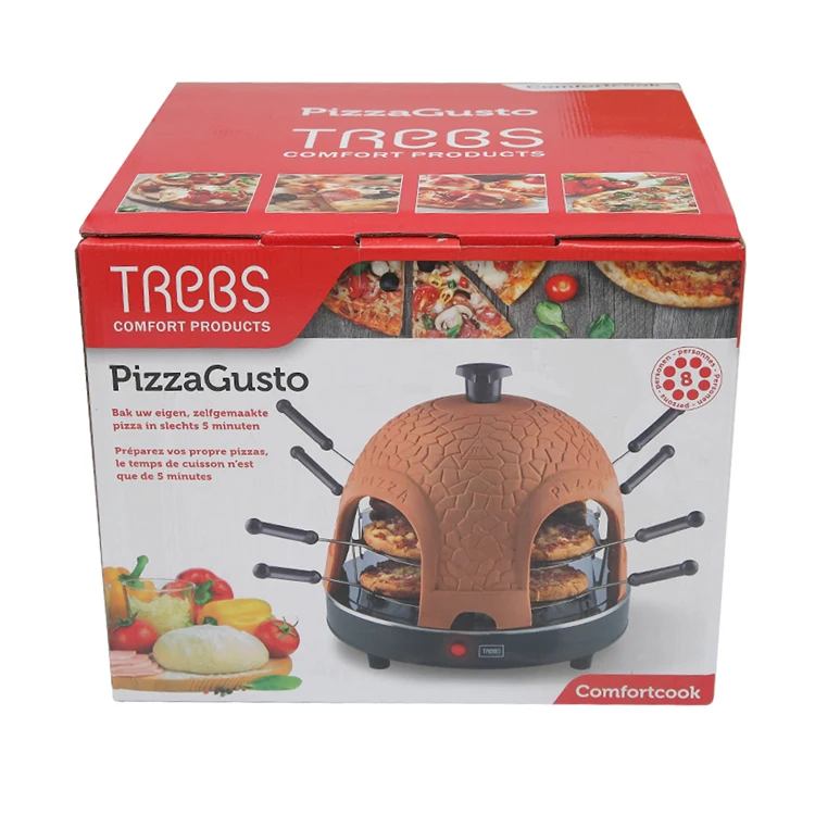 Electric hot plate pizza oven