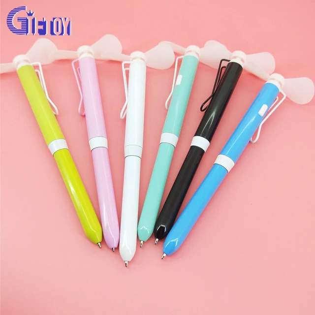 customized logo Ball pen with fan for promotional gifts