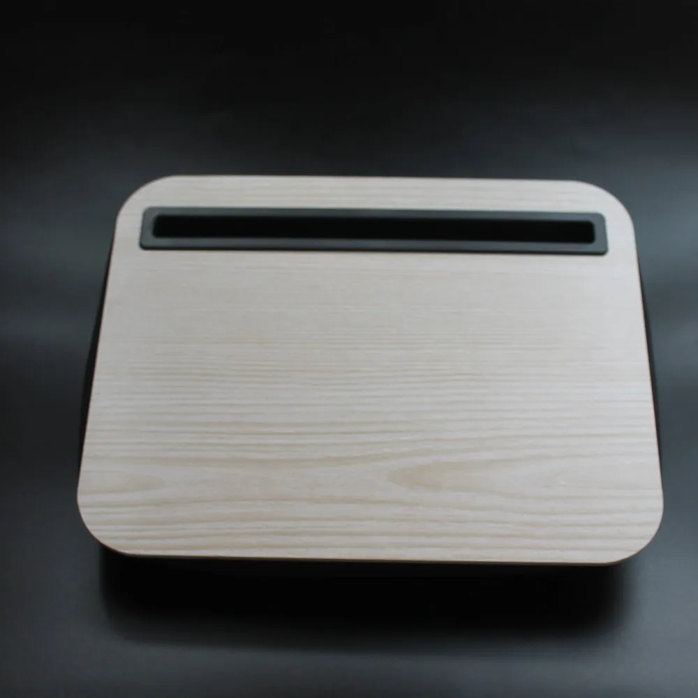 National Design Portable Cushion Laptop Pillow Table Wooden Lap