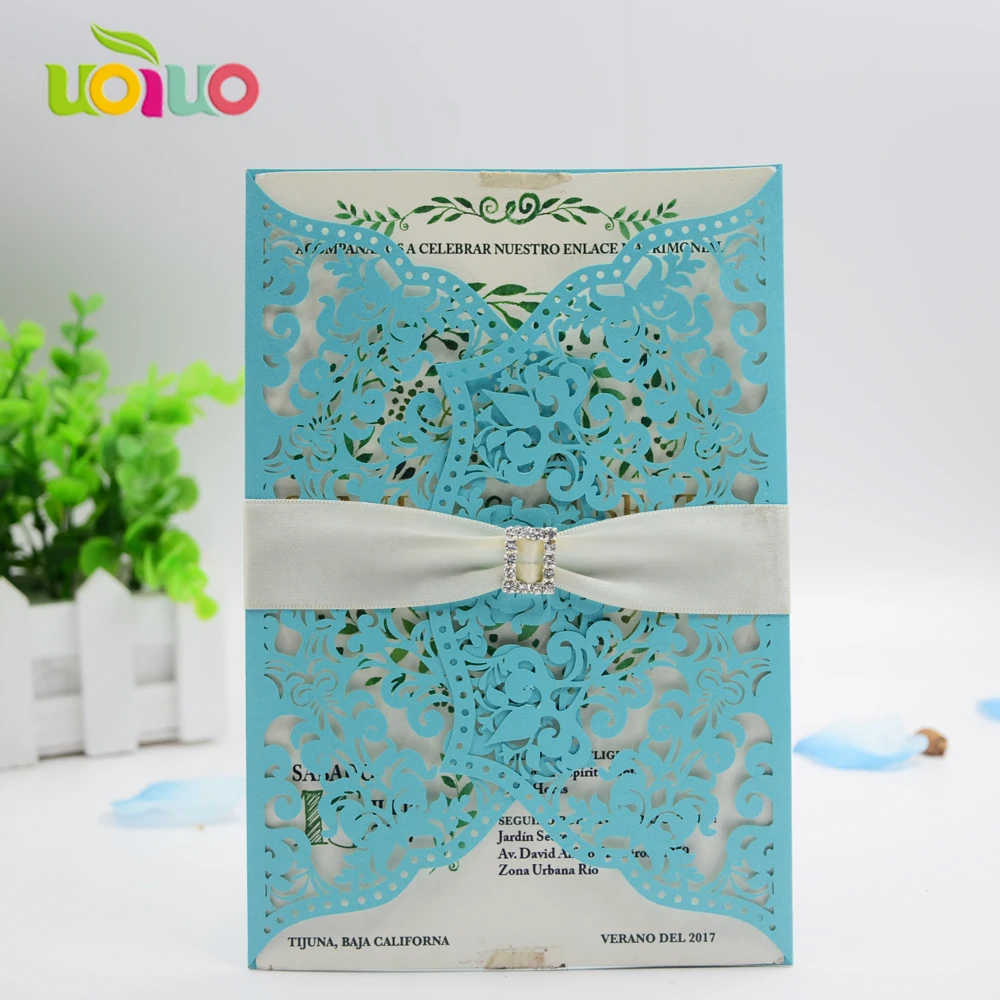 hot sale invitation cards paper love tree laser cut wedding