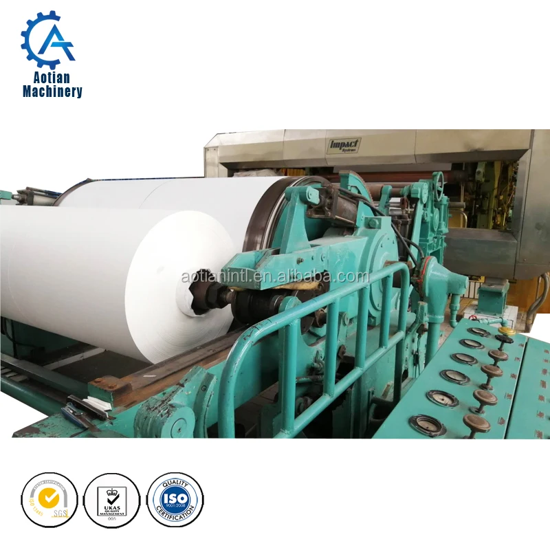 Second hand recycled waste paperA3A4 culture paper making machine