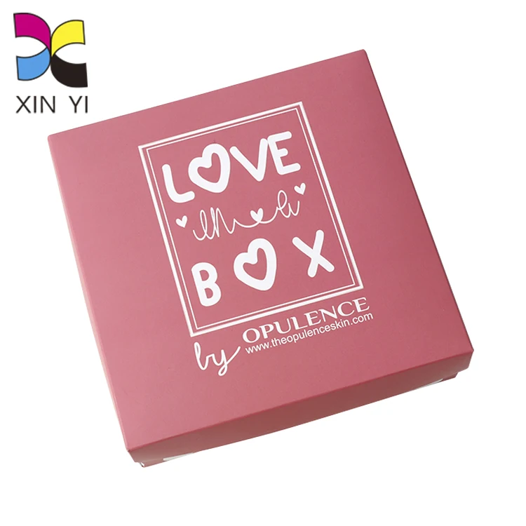 wholesale custom paper gift packaging square cardboard box with