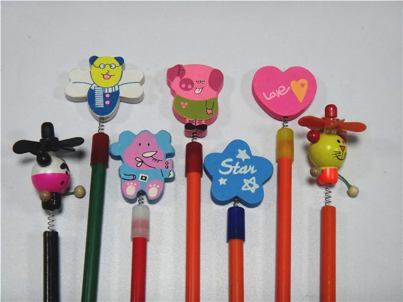 Novelty Animal Pencil Toppers,Funny Christmas Pencil Toppers,Rubber