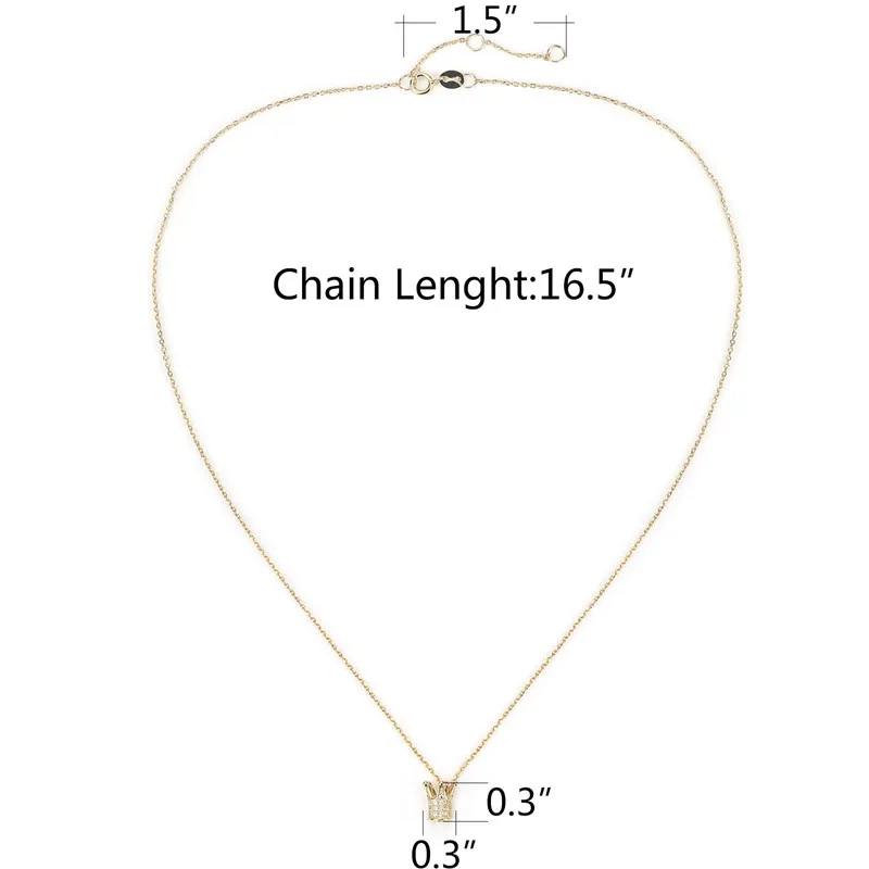 925 sterling silver cz paved charm pendant necklace for women