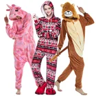 Flannel Pajamas Flannelpajamas Flannel Pajamas Wholesale Flannel Adult Animal Onesie Pajamas With Drop Seat