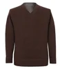 High quality Doubled sided Long sleeves Men's wool camel fleece blend knitted sweater high quality and warm for winter