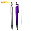 plastic three function stylus ball pen with phone holder new style promotional phone pen