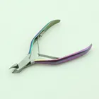 Nipper Cuticle Nippers Unique Design Rainbow Colorful Titanizing Double Spring Nail Cuticle Nipper
