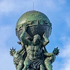 Wholesale nude man statue and life size bronze atlas sculpture