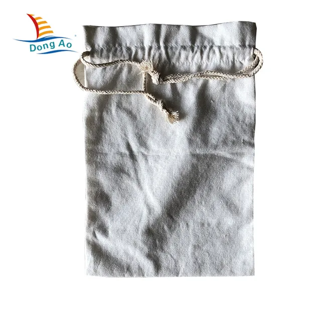 hot sale high quality drawstring cotton canvas gym sack bag