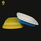 Multi color disposable food container plastic microwavable lunch box