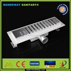 solar panel shower floor drainage cover for bathroom luxury storm water shower run drain channel