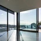 Full glass tempered clear glass office partitions frosted glass partition wall door