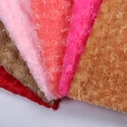 China Wholesale Good Production Line Long Rose Pile Plush Faux Fur Fabric , Fabric Cloths