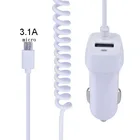 TPE Cable Amazon Hot Mobile Phone Accessories LED 3.1Amp Output Micro USB Port Car Charger