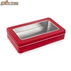 Rectangle slip window tin wholesale clear packaging box