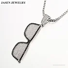 Fashion Popular Design Iced Out Sunglasses Charm Pendant