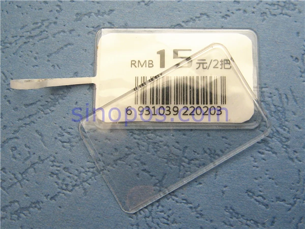 Optical Tag Clear Vinyl Sleeve Slip-on Eyeglasses Price Tags Jewelry Label  Pvc Pouch Envelope Sheet