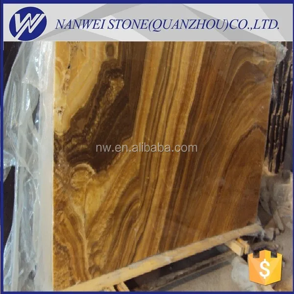 Brown yellow onyx marble house ground tiles
