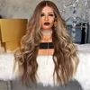 Customize accept highlighted human hair full lace wigs blend colors highlight lace wigs