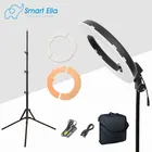led panel bi color professional video chat and photo shooting ring light for camera
