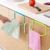 1Pc Candy Colors Over Door Tea Towel Holder Rack Rail Cupboard Hanger Bar Hook Bathroom Kitchen Top Home Organization