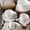 Custom logo Ceramic Plates, Wholesale Cheap Ceramic marble Porcelain Dishes