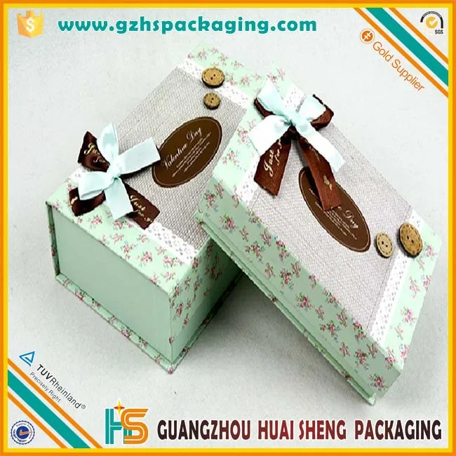 custom made flip magnetic top box hard board paper box for