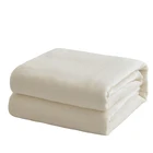 MOQ 1 Flannel Fleece Blanket Cheap Soft Throw Solid Color