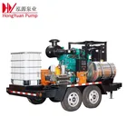 1500bar 100lpm trolly mounted industry tube cleaning hydro jet water blasting machine