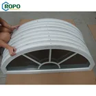 10 Year Warranty UPVC Energy Efficient Half Circle/Moon Window,Arch Top Fixed Windows