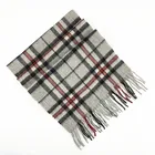 100% wool tartan plaid hijab scarf for women and men