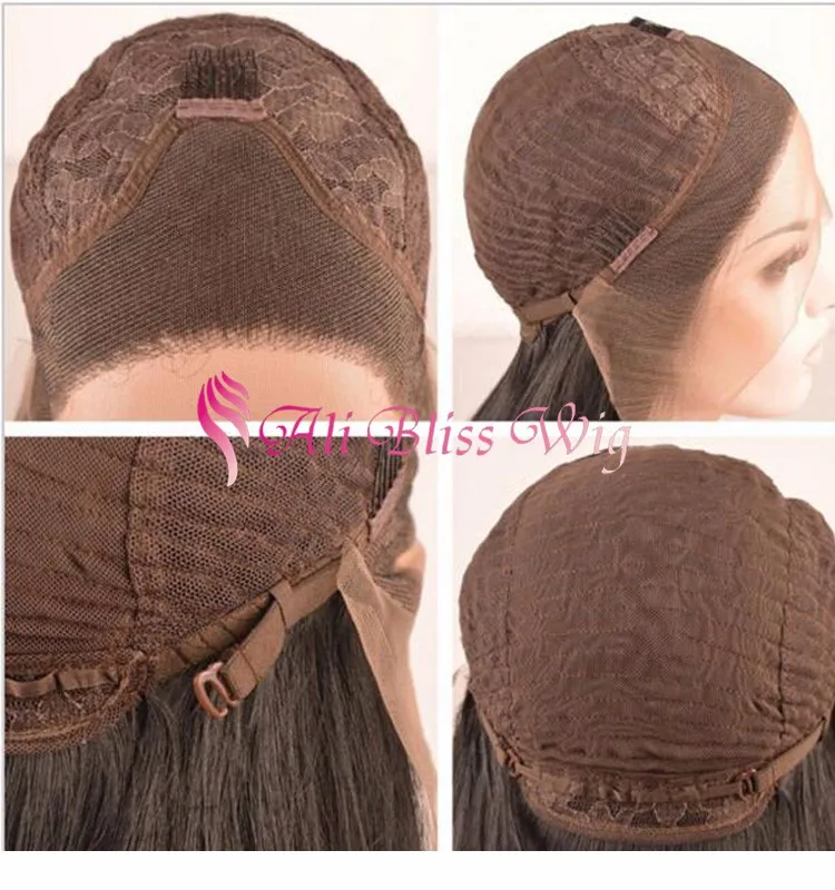 14 Straight Heat Resistant Fiber Hair Tri Color Dark Roots Ombre