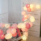 LED Cotton Ball String Light For Christmas Indoor string lights