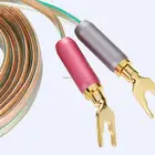 Polybag Banana Plugs Cable High End with 24k Gold Plated Speaker Banana Plugs HIFI Speaker Cable