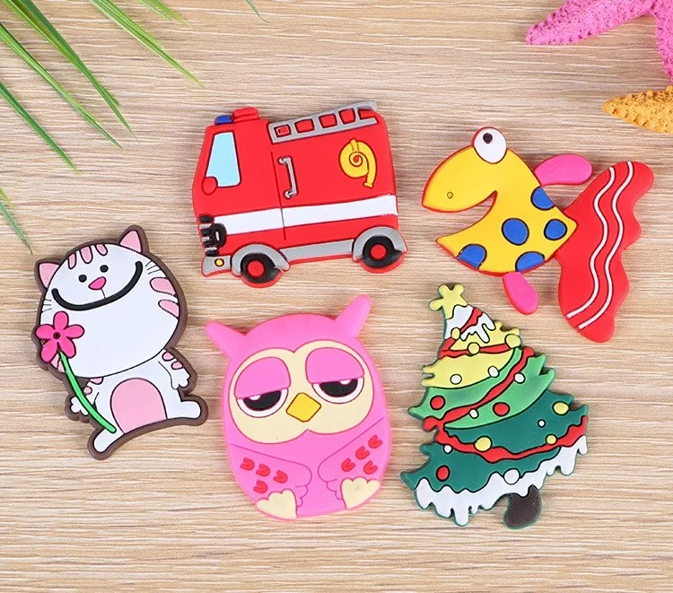 custom soft pvc / plastic fridge magnet with soft