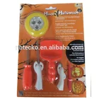 2019 New Design Halloween pumpkin carving kits with touch light/led flash light