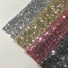 wholesale Newest Fashion Design Good Quality colorful gold sequin fabric mesh