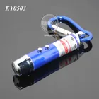 3 in 1 Mini LED Flashlight Torch Lamp Aluminum Carabiner Personality UV Money Detector Electric LED Light Keyring Led Torch