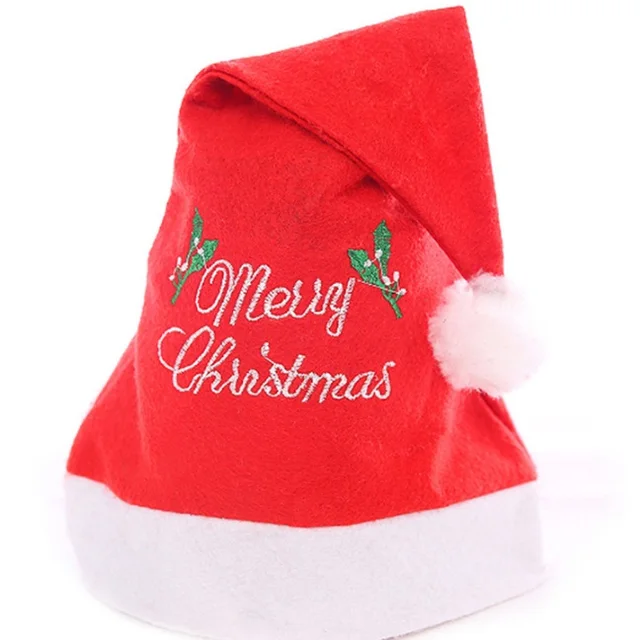 promo custom wholesale christmas hat santa hat and cap