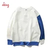 Plain hoodies no pocket color block sweatshirts made in china
