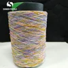 China supplier knitting yarn hot sale fancy yarn Rainbow colorful 100% polyester slub yarn with cheap price
